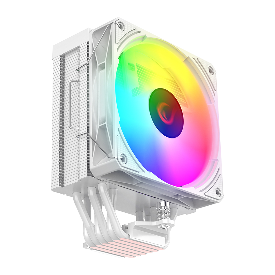 CPU hladnjak RAMPAGE OCTAGON C70 White 63CFM 12cm ARGB Temperature Display AM5/LGA1700 Compatible Air Cooled CPU Fan 41403 - slika 3