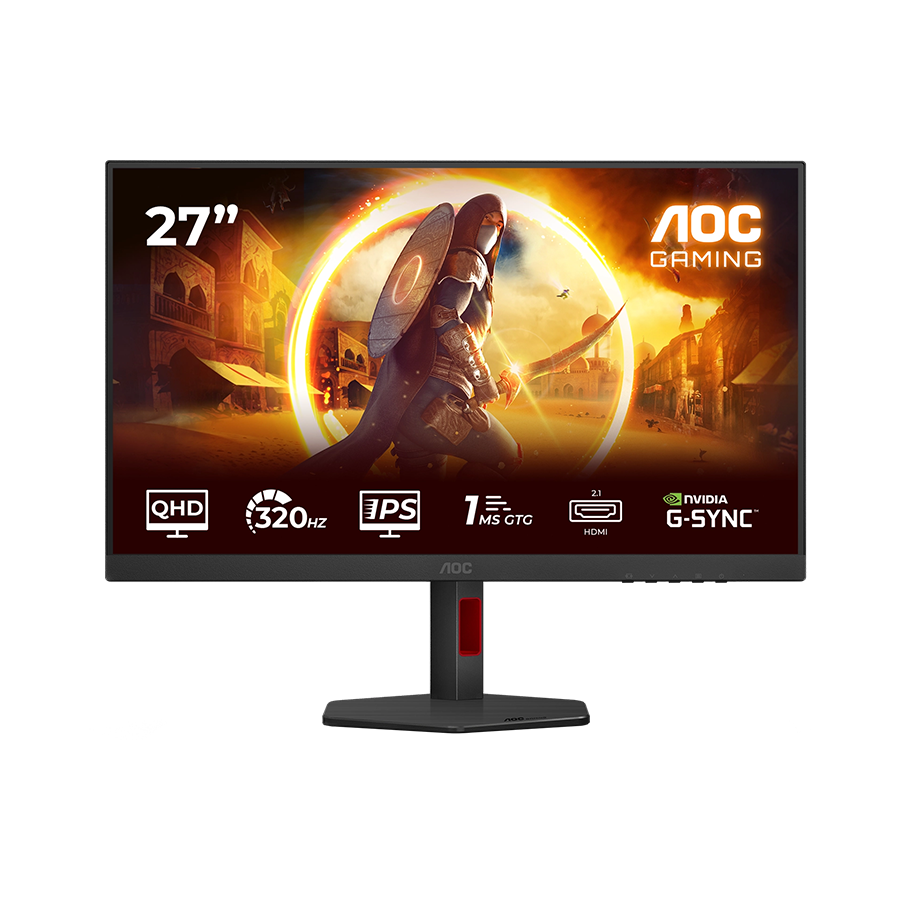 Monitor AOC Gaming Q27G4SRU 27", QHD (2560x1440), Fast IPS, 320Hz, 0.3ms MPRT (1ms GtG),Adaptive Sync, G-Sync Compatible, HDR400, 3god.GAR