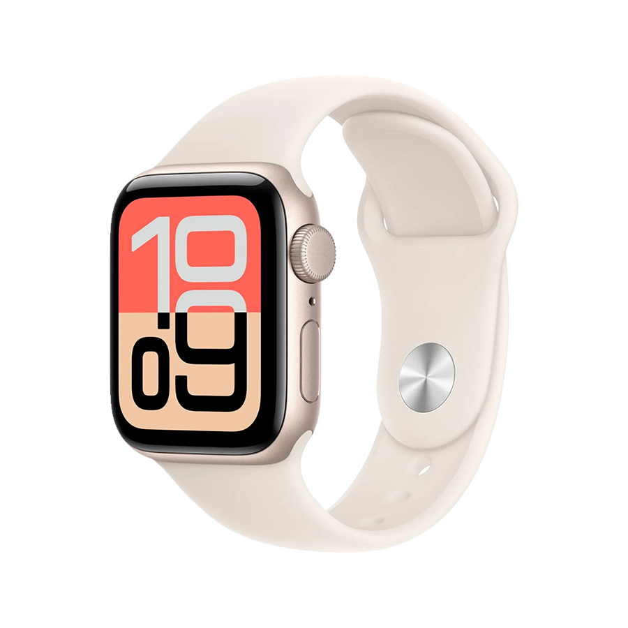 Apple Watch SE 3 40mm Aluminum Case with Starlight Sport Band &ndash; S/M - MEH34